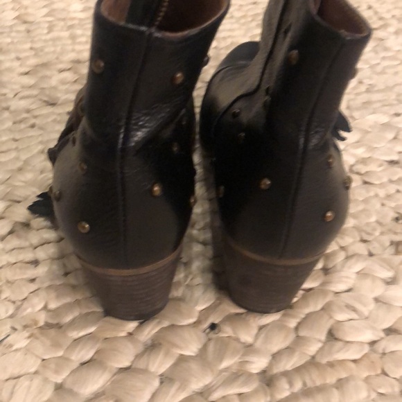 Eric Michael Leather Block Wood Heel Studded Boots Size EU 41 - Picture 15 of 16